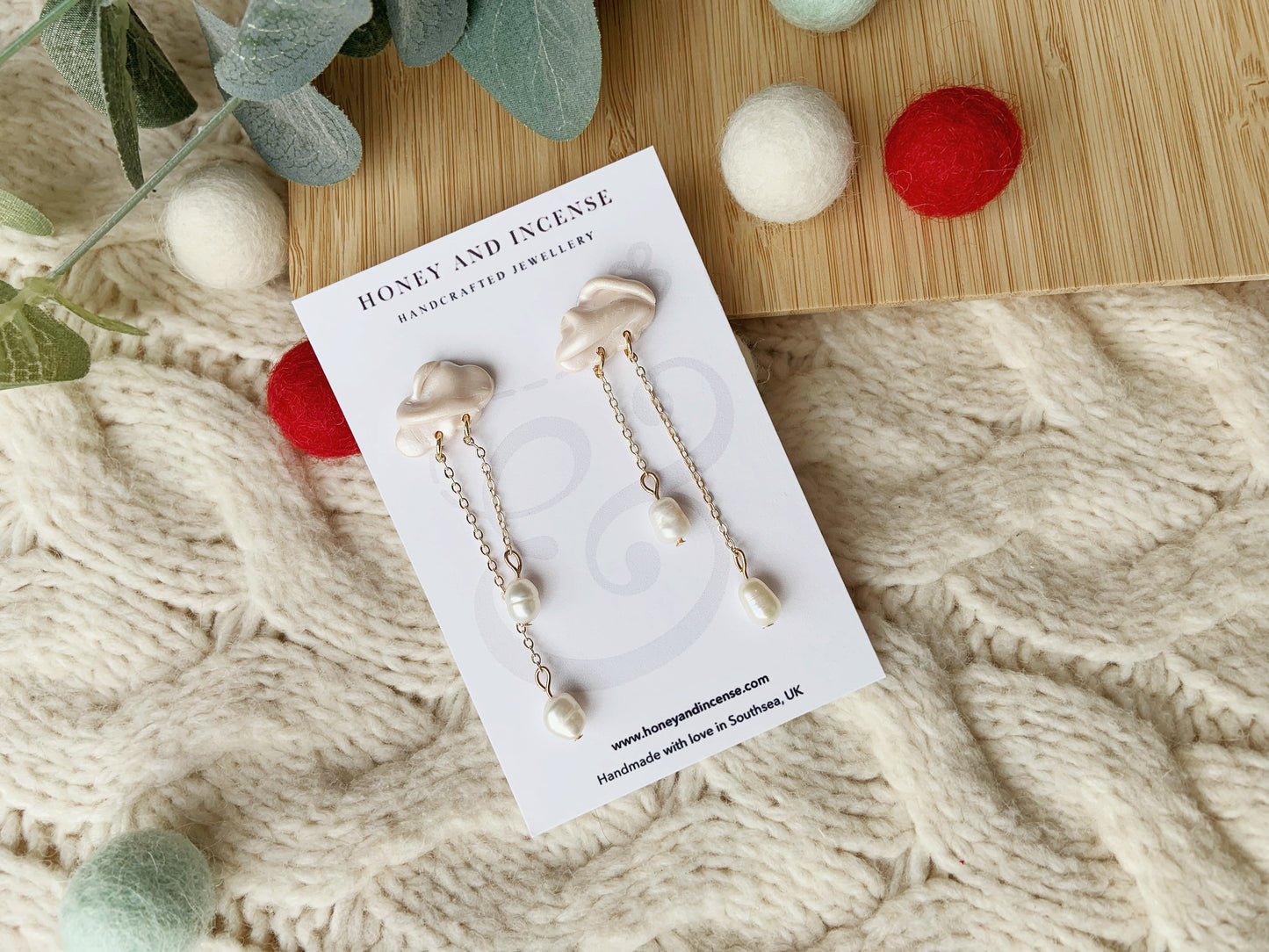 Snowdrop Pearl Dangles