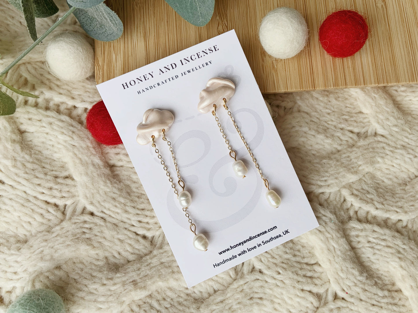 Snowdrop Pearl Dangles