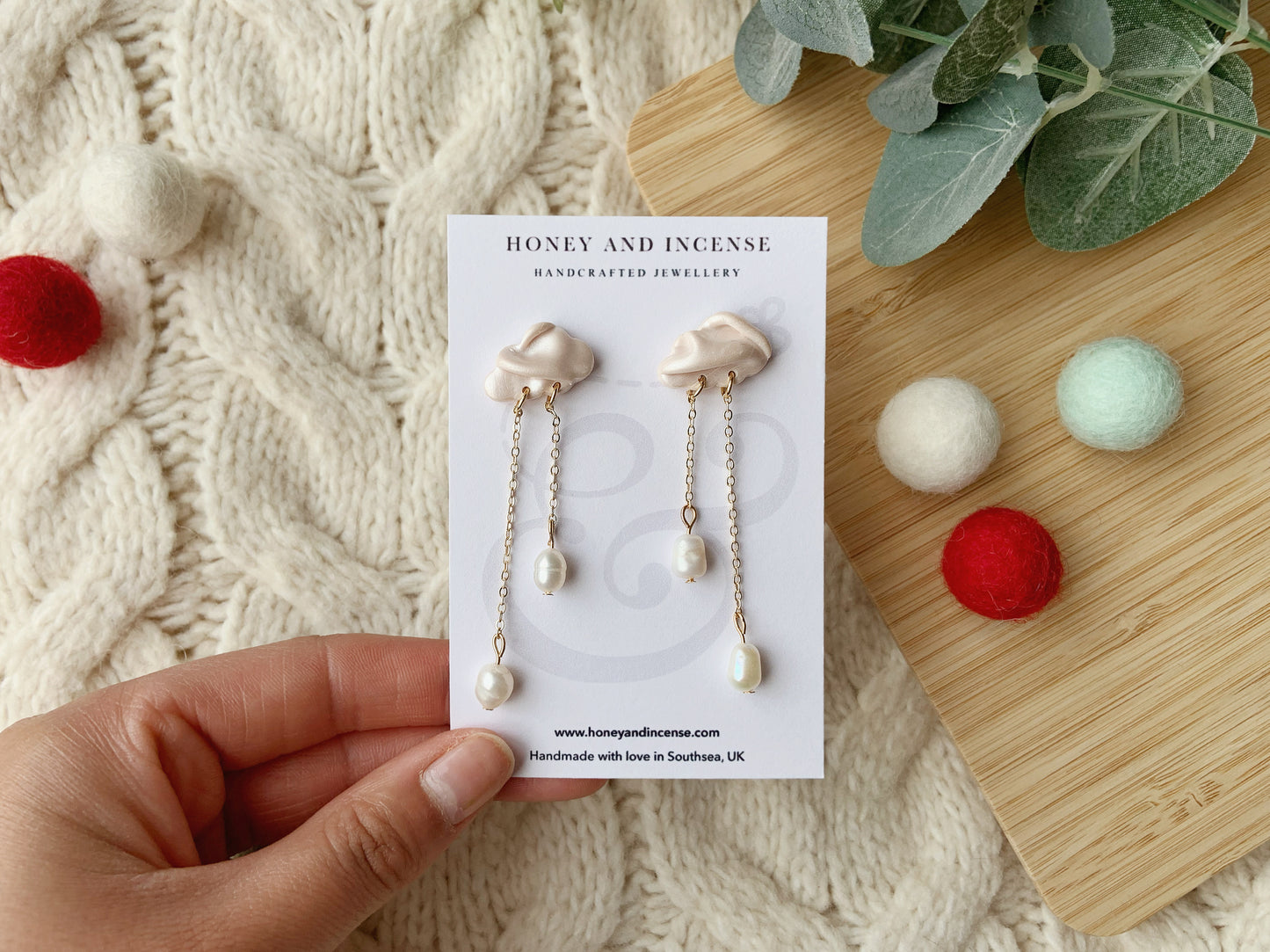 Snowdrop Pearl Dangles