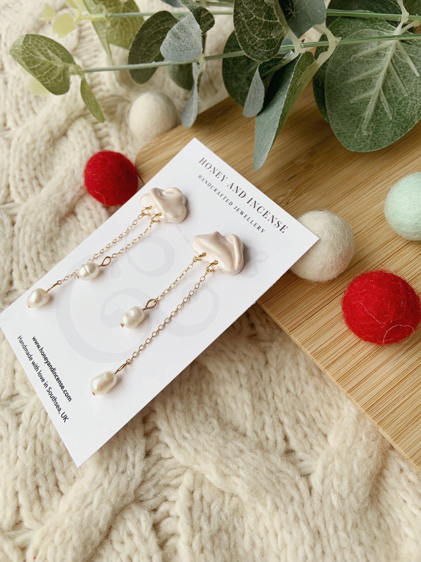 Snowdrop Pearl Dangles