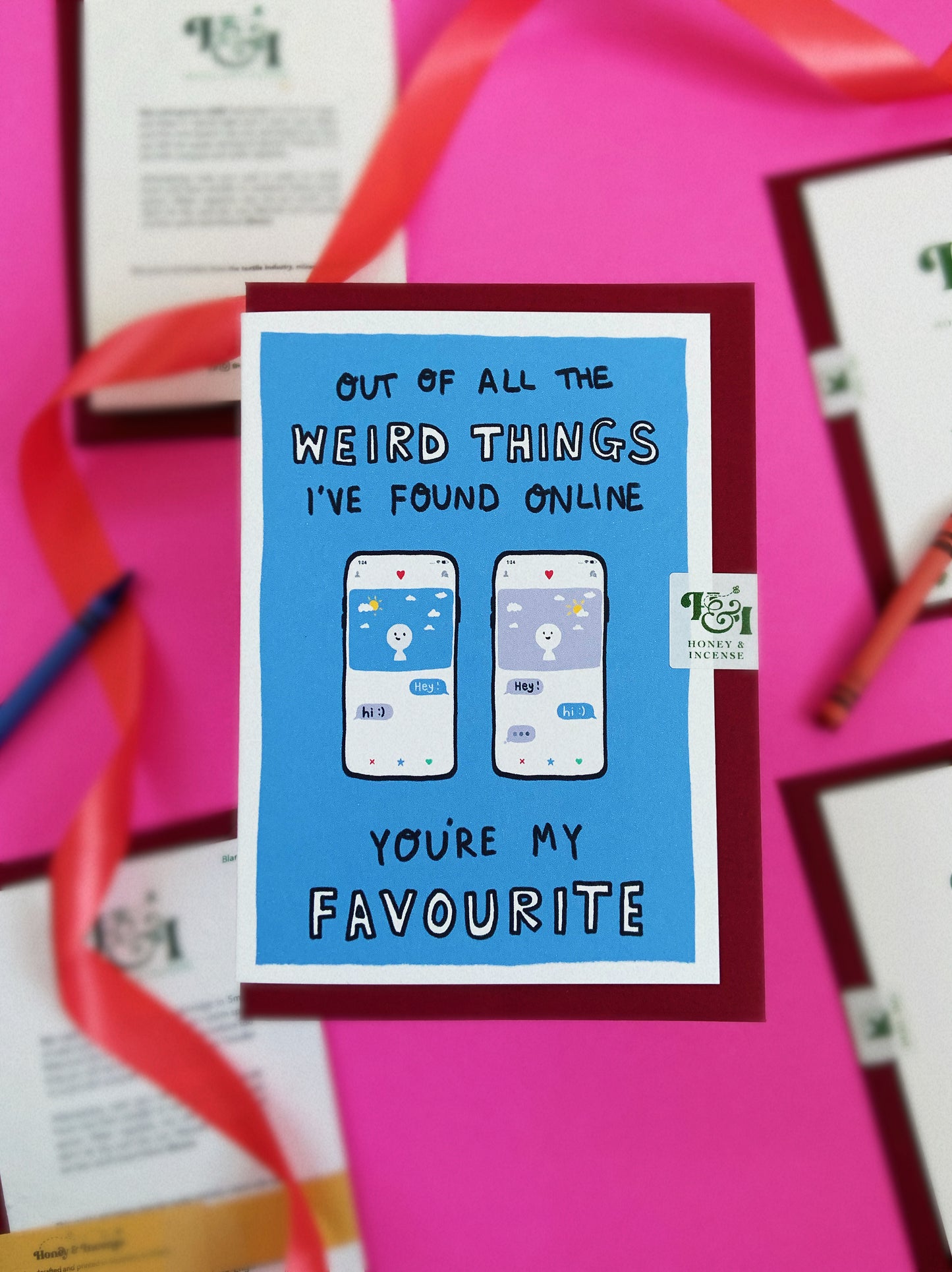 Online Dating Greetings Card