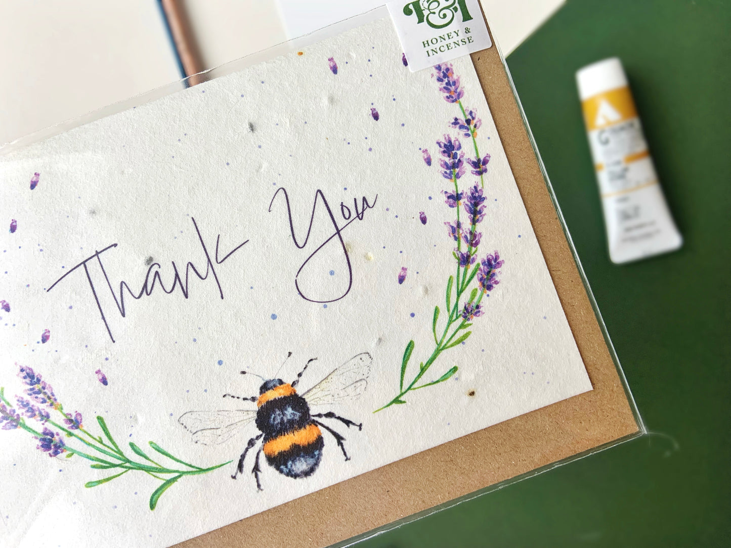 Thank you Lavender Plantable Card