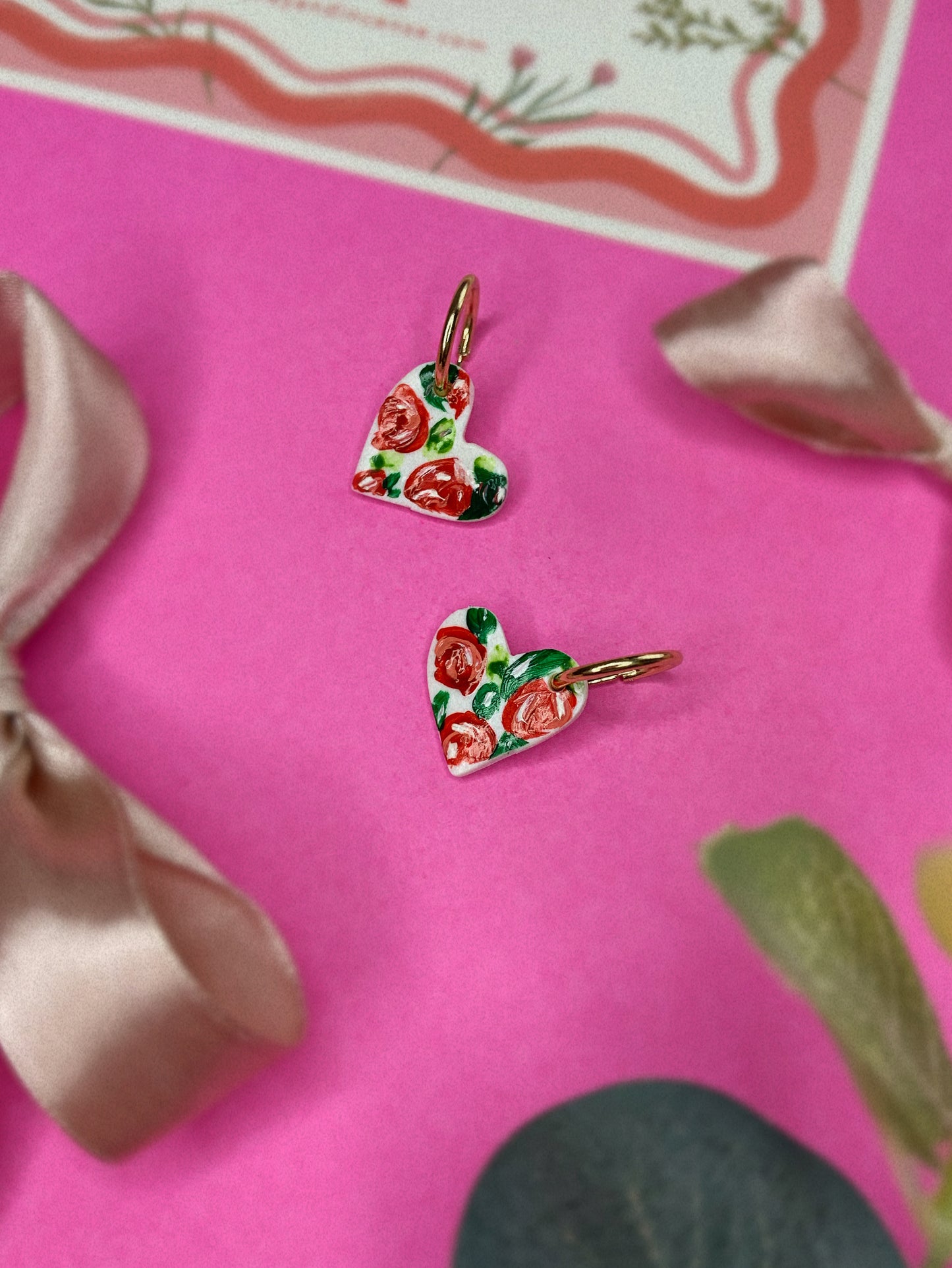 Hand-Painted Rose Huggies