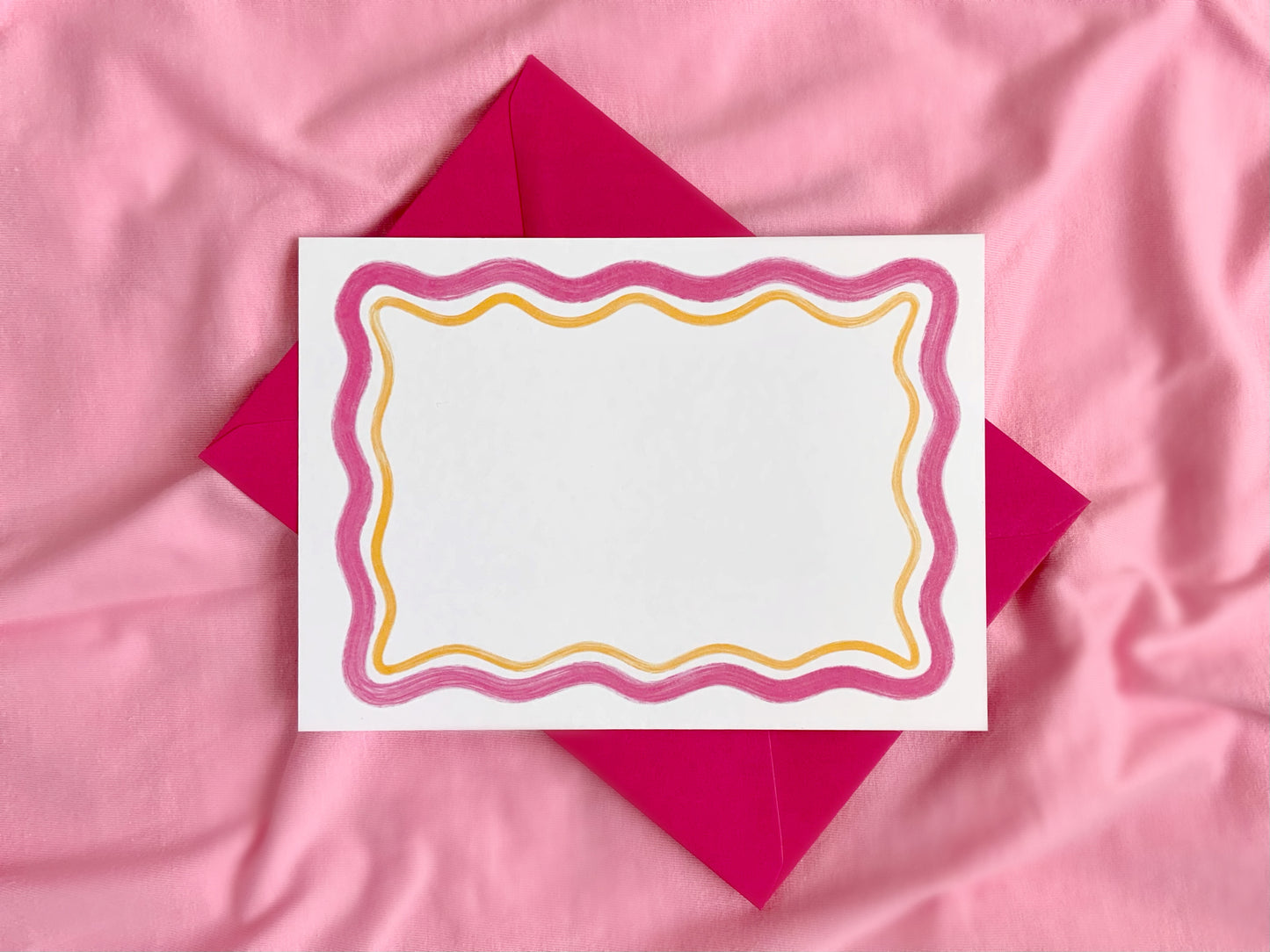 Fun Squiggle Personalised Notecards
