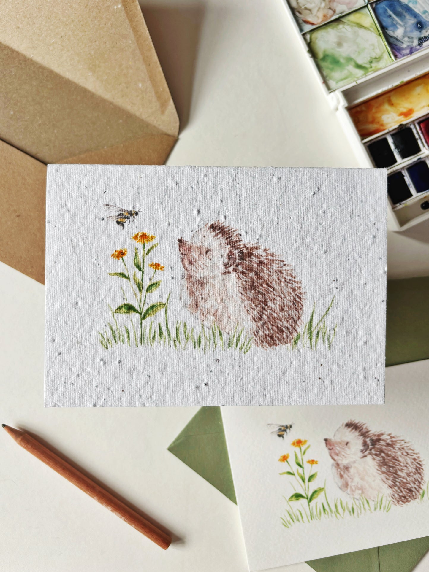 Hedgehog & Dandelion Card