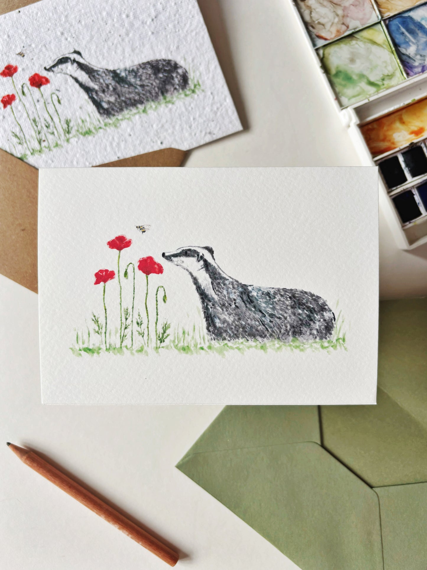 Badger & Poppy Card
