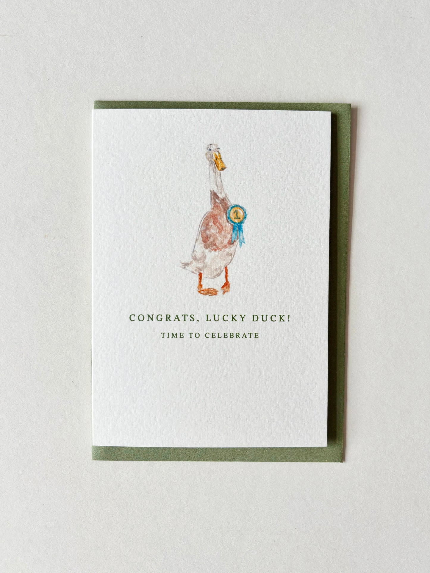Congrats Lucky Duck Card