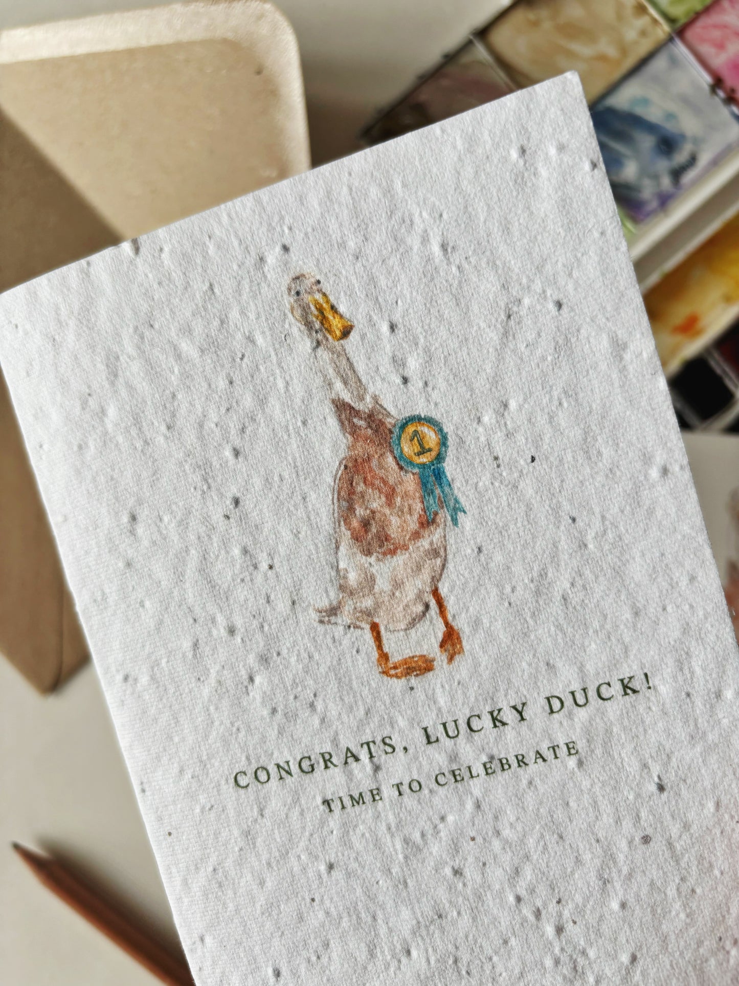 Congrats Lucky Duck Card