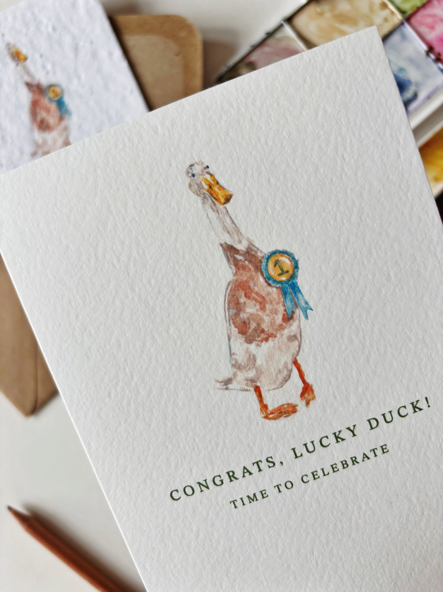 Congrats Lucky Duck Card