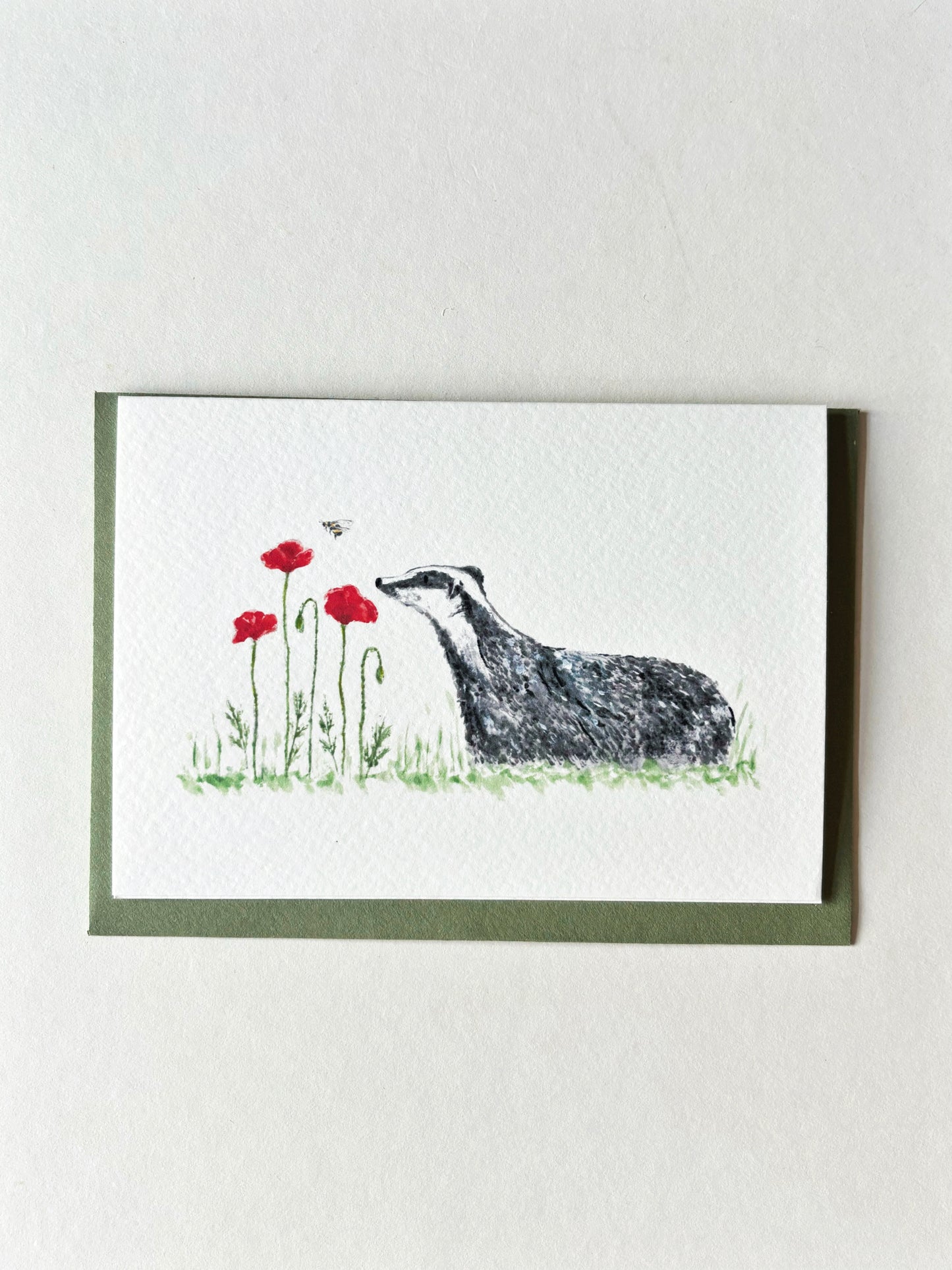 Badger & Poppy Card