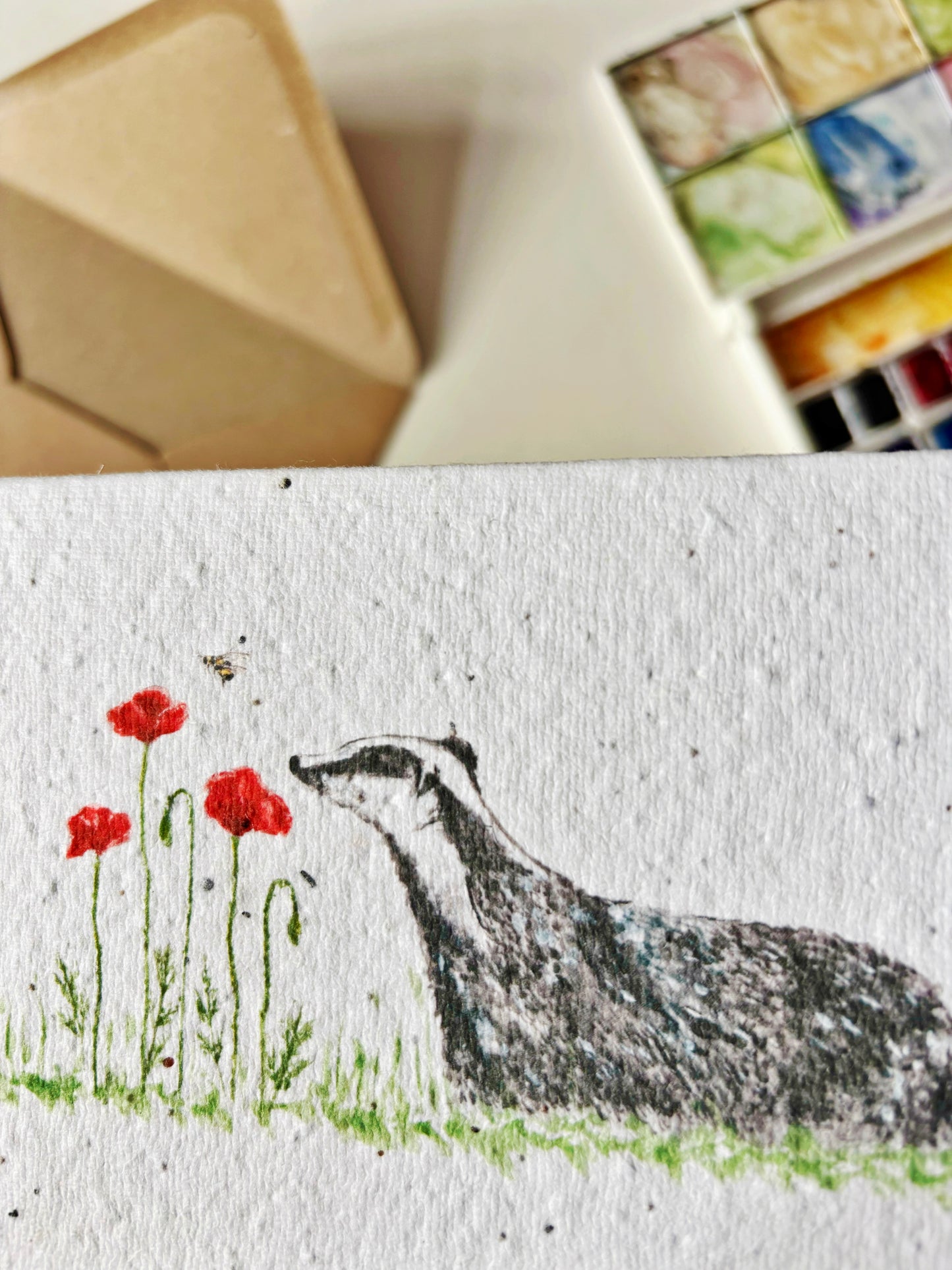Badger & Poppy Card
