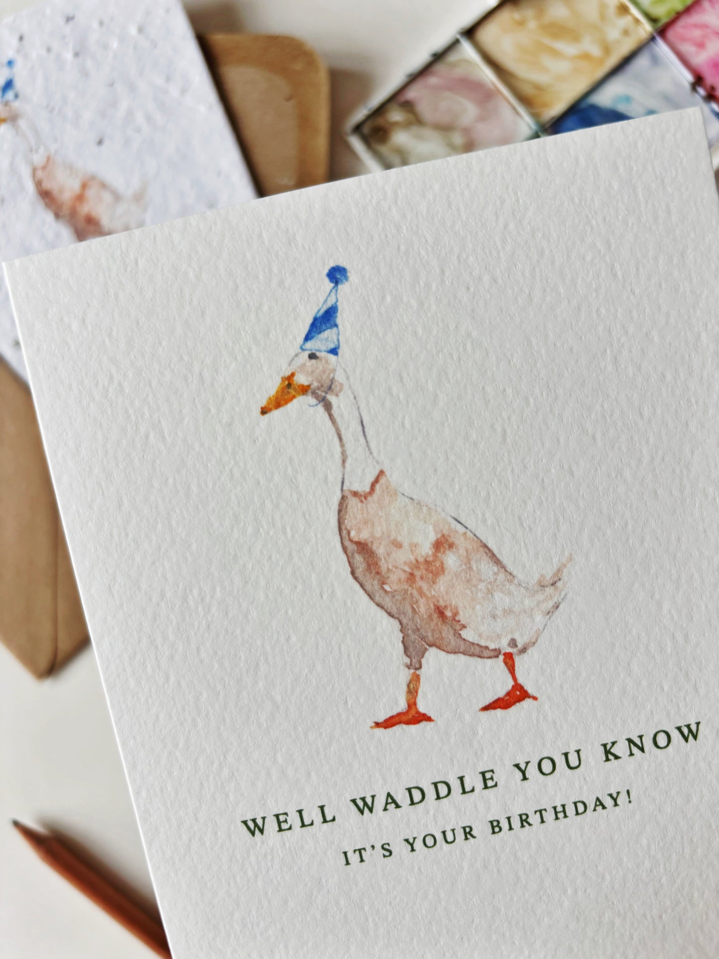 Waddle You Know Birthday Card