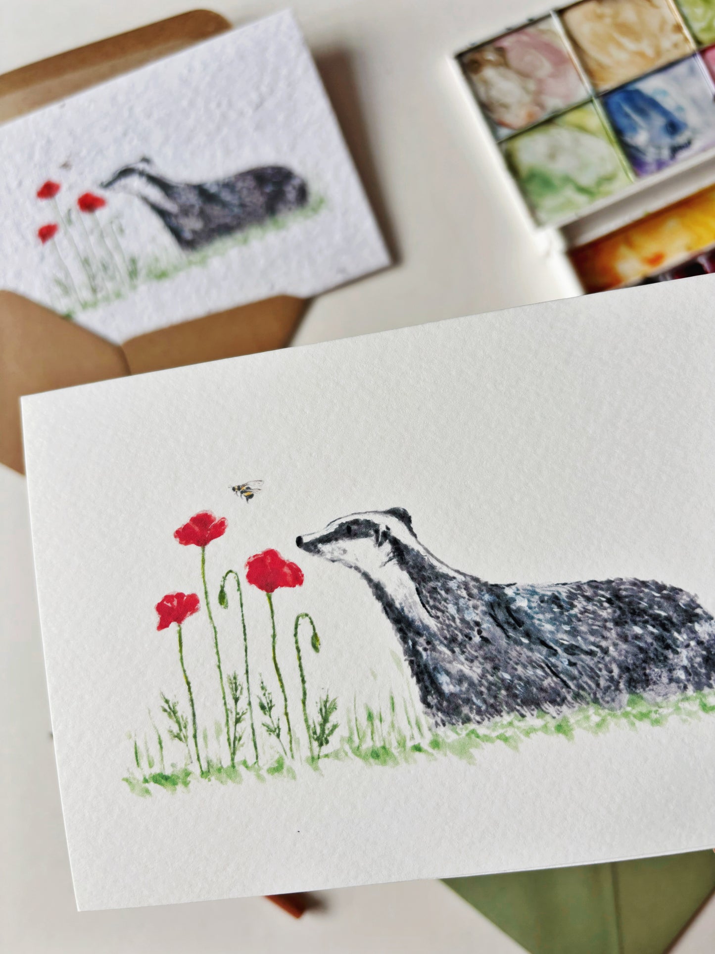 Badger & Poppy Card