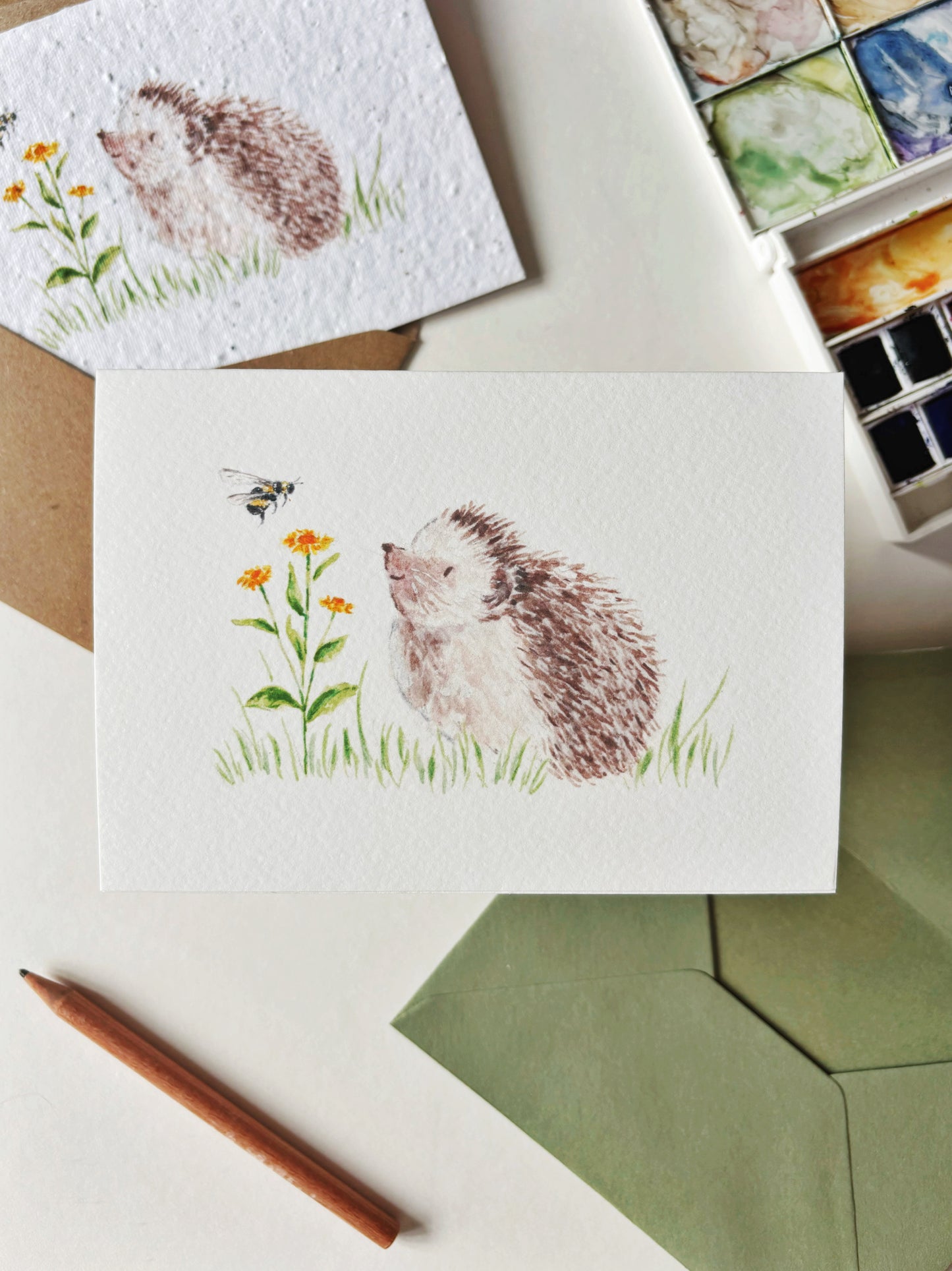 Hedgehog & Dandelion Card