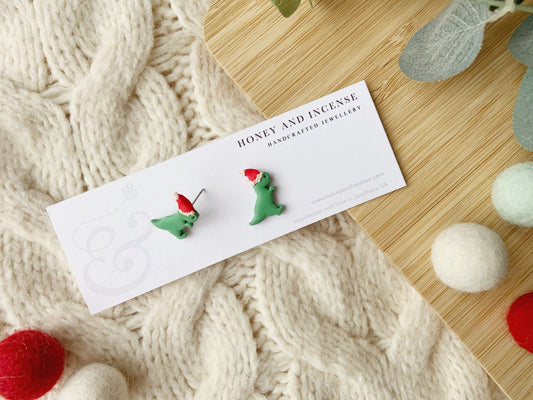 Dino Santa Studs