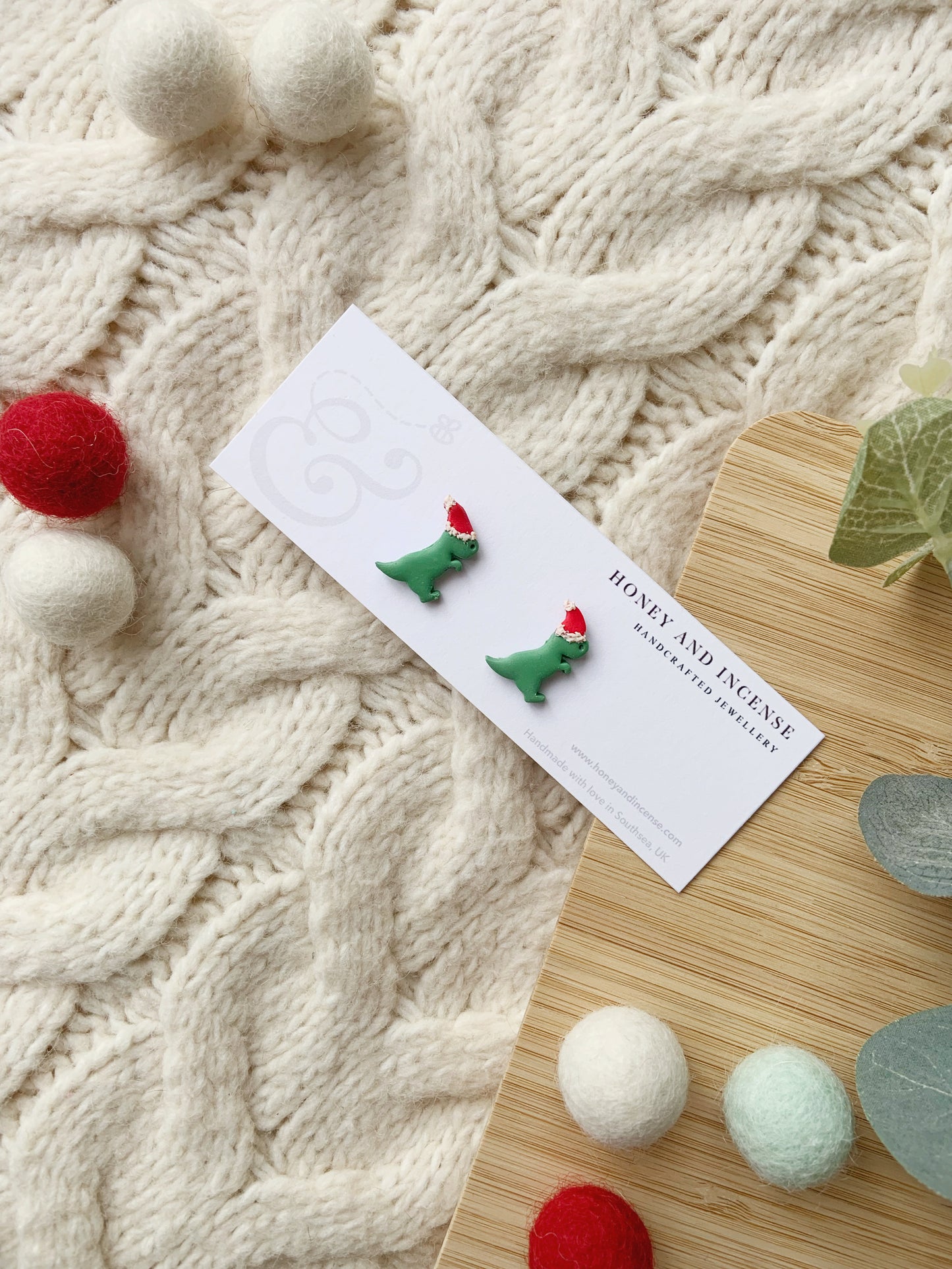 Dino Santa Studs