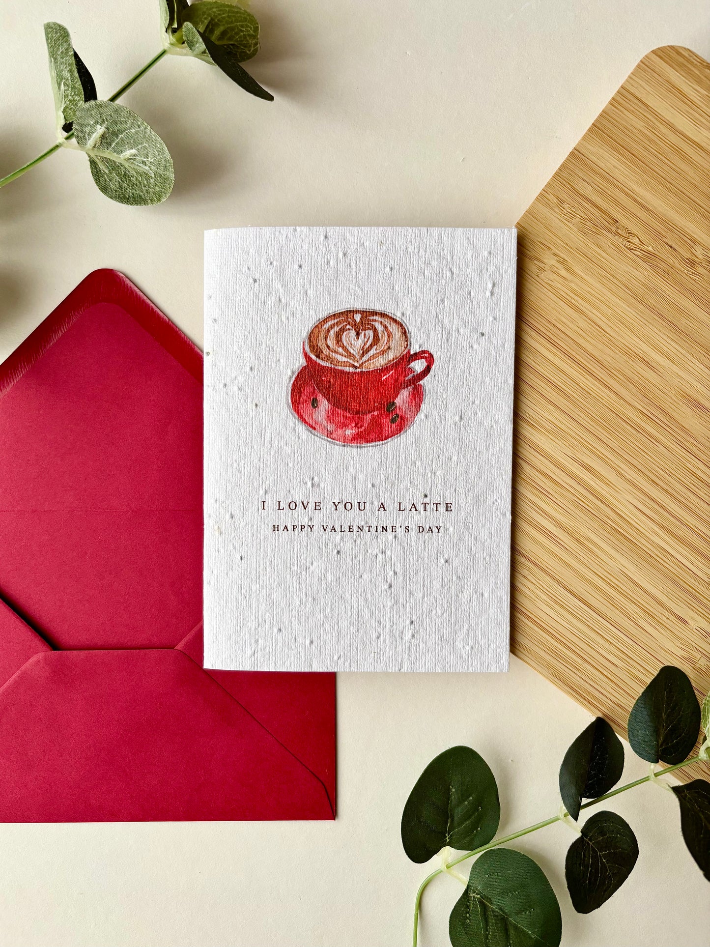 I Love You a Latte - Plantable Wildflower Card