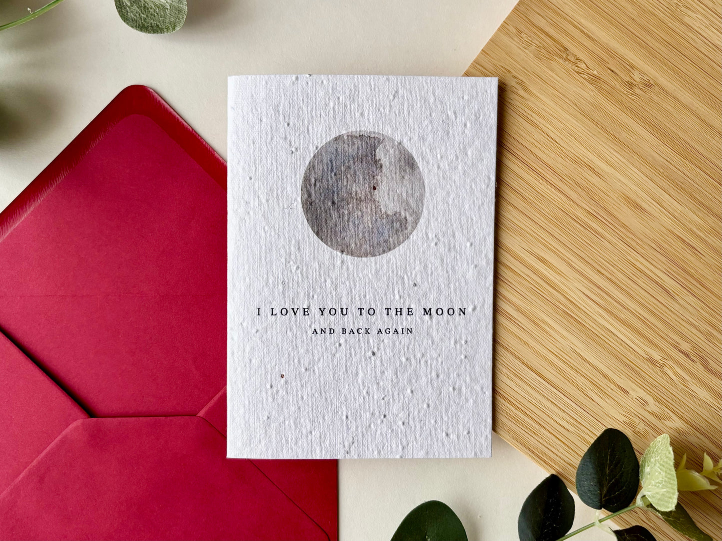 To The Moon & Back - Plantable Wildflower Card