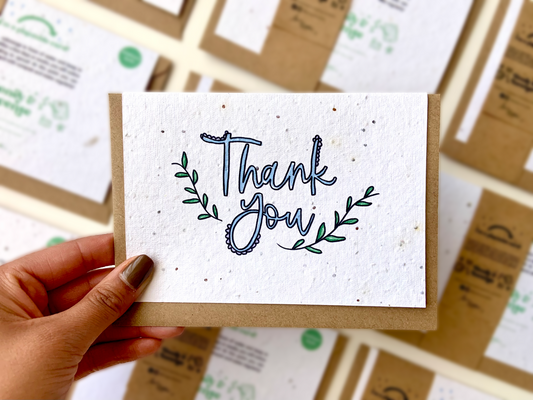 Thank you plantable wildflower seeded card