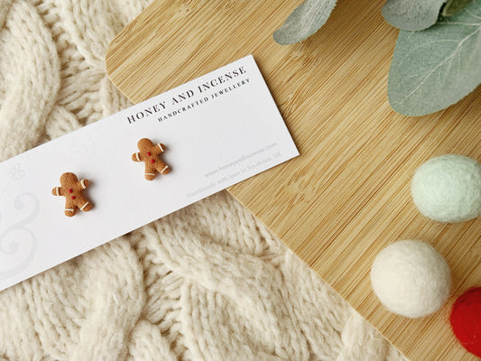 Gingerbread Men Studs