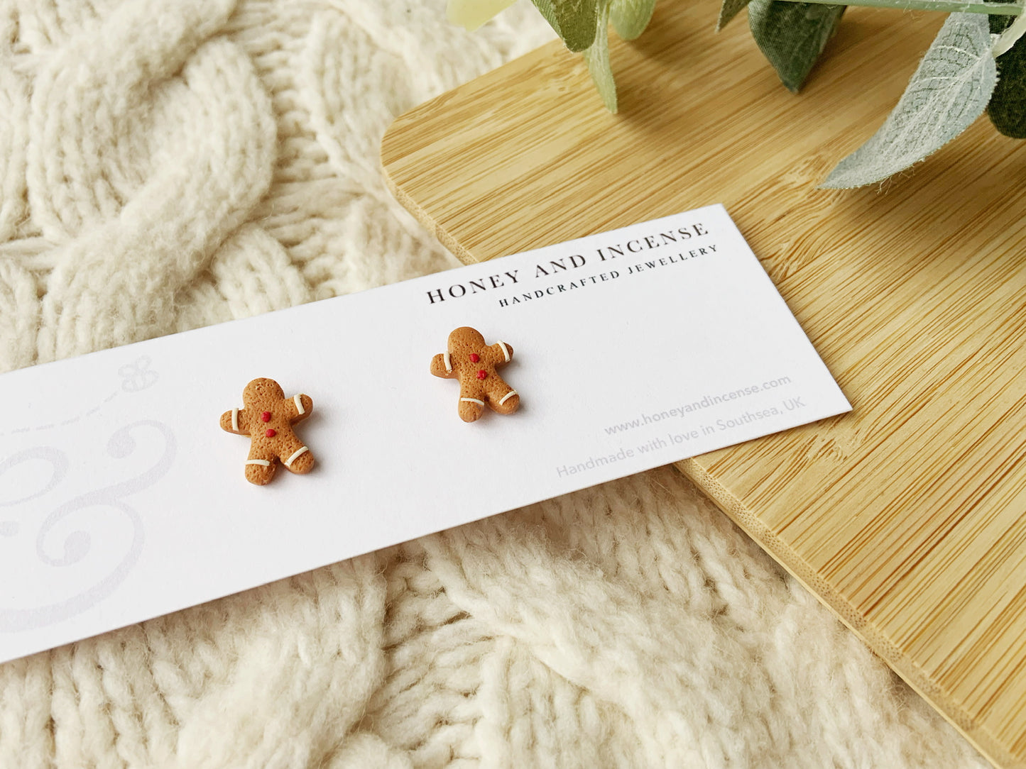 Gingerbread Men Studs