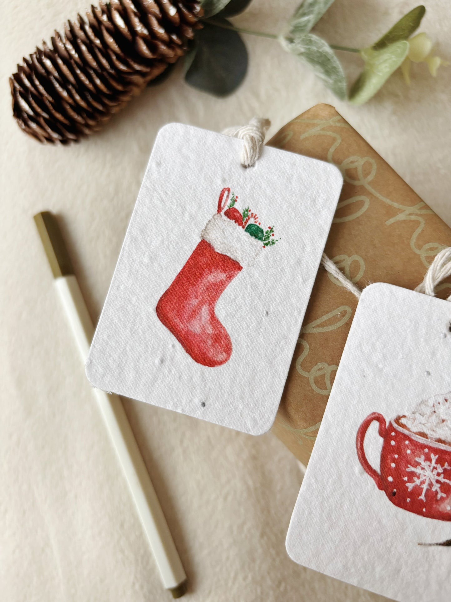 Plantable Christmas Gift Tags | Wildflower Seed