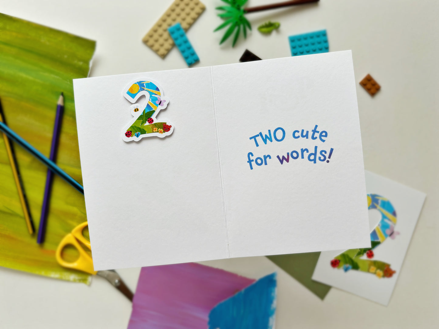 2nd Birthday Card | Two Cute for Words!