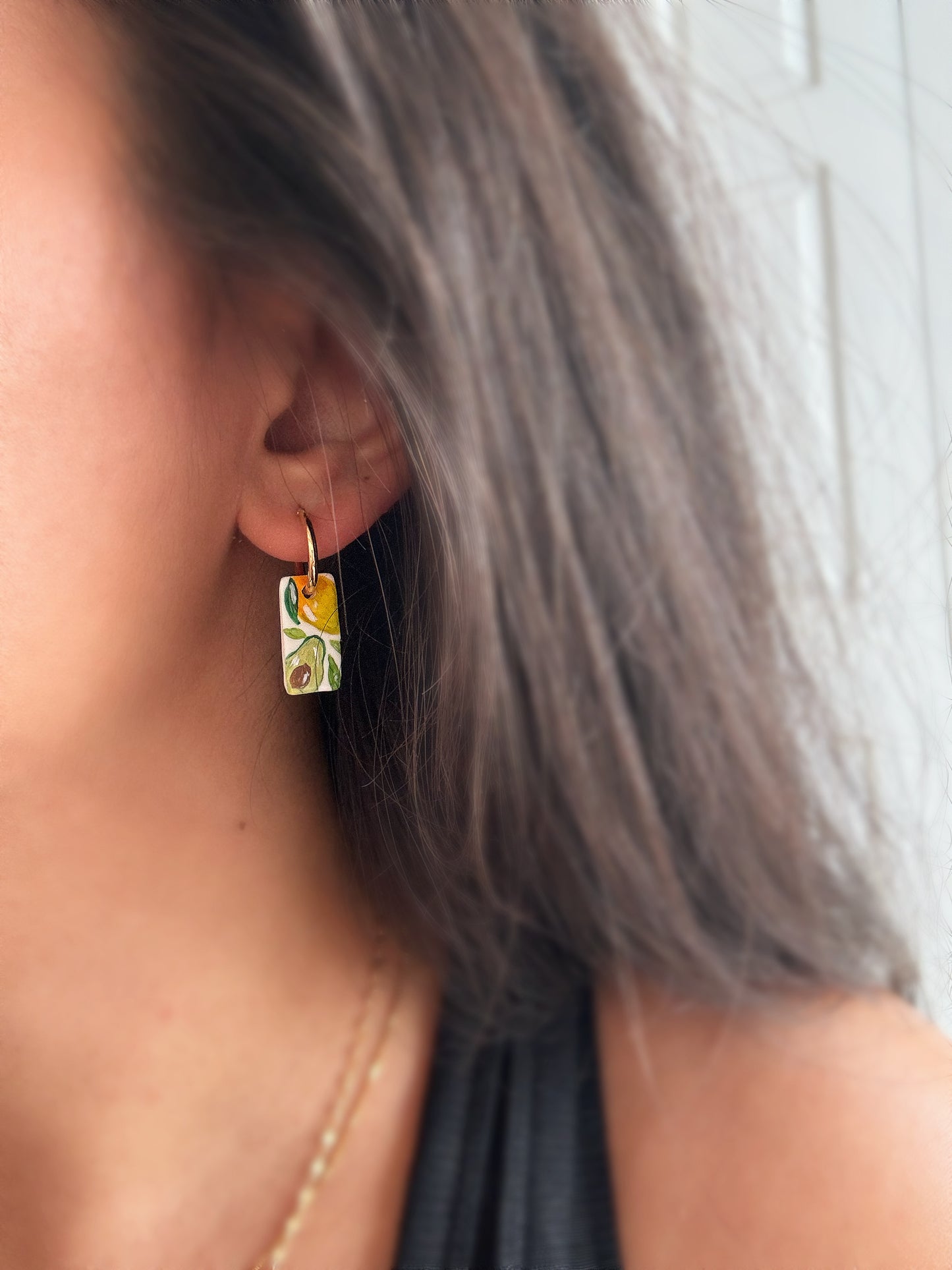 The Tropical Hand-Painted Earrings