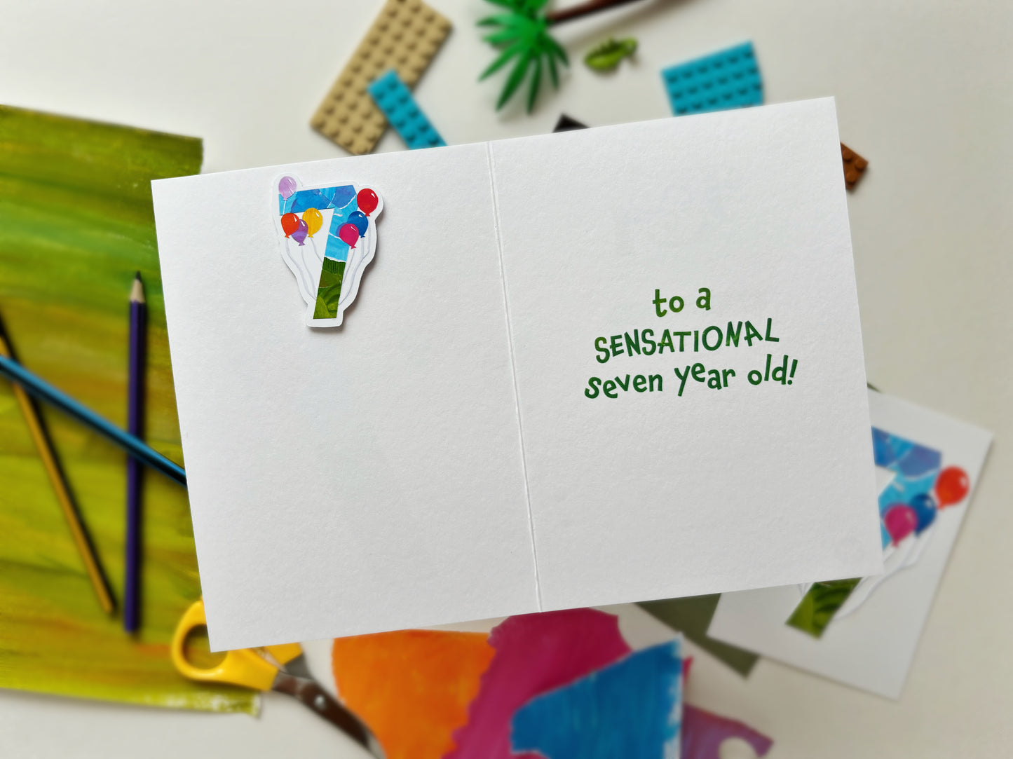 7th Birthday Card | Sensational Seven Year Old!