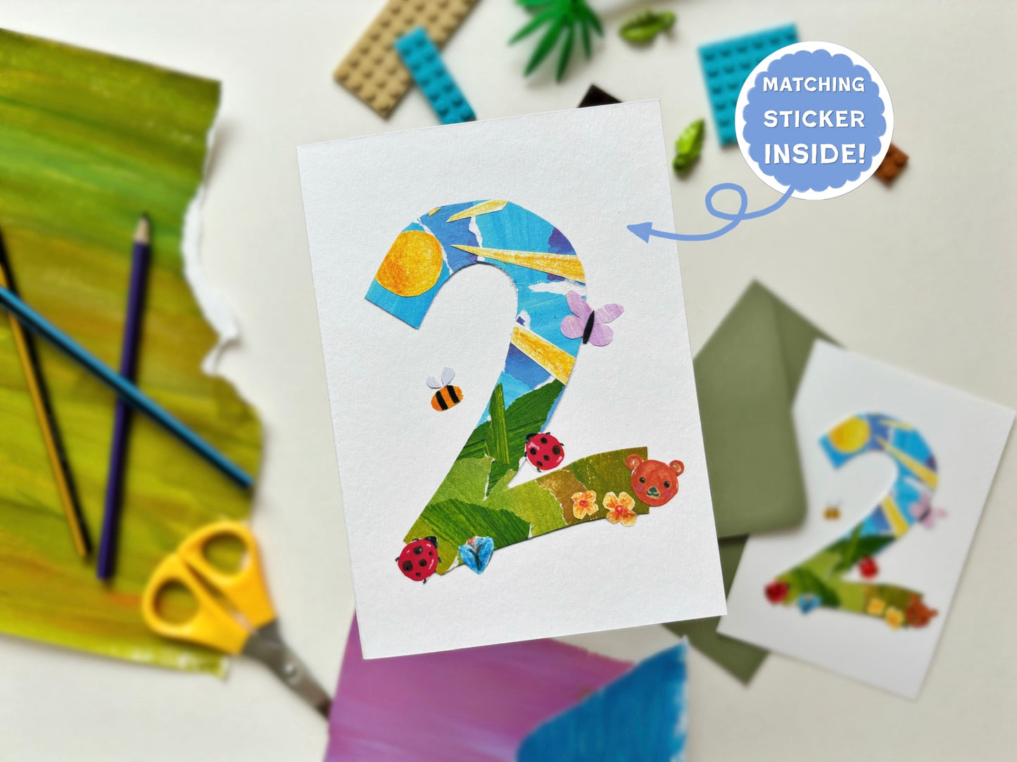 2nd Birthday Card | Two Cute for Words!