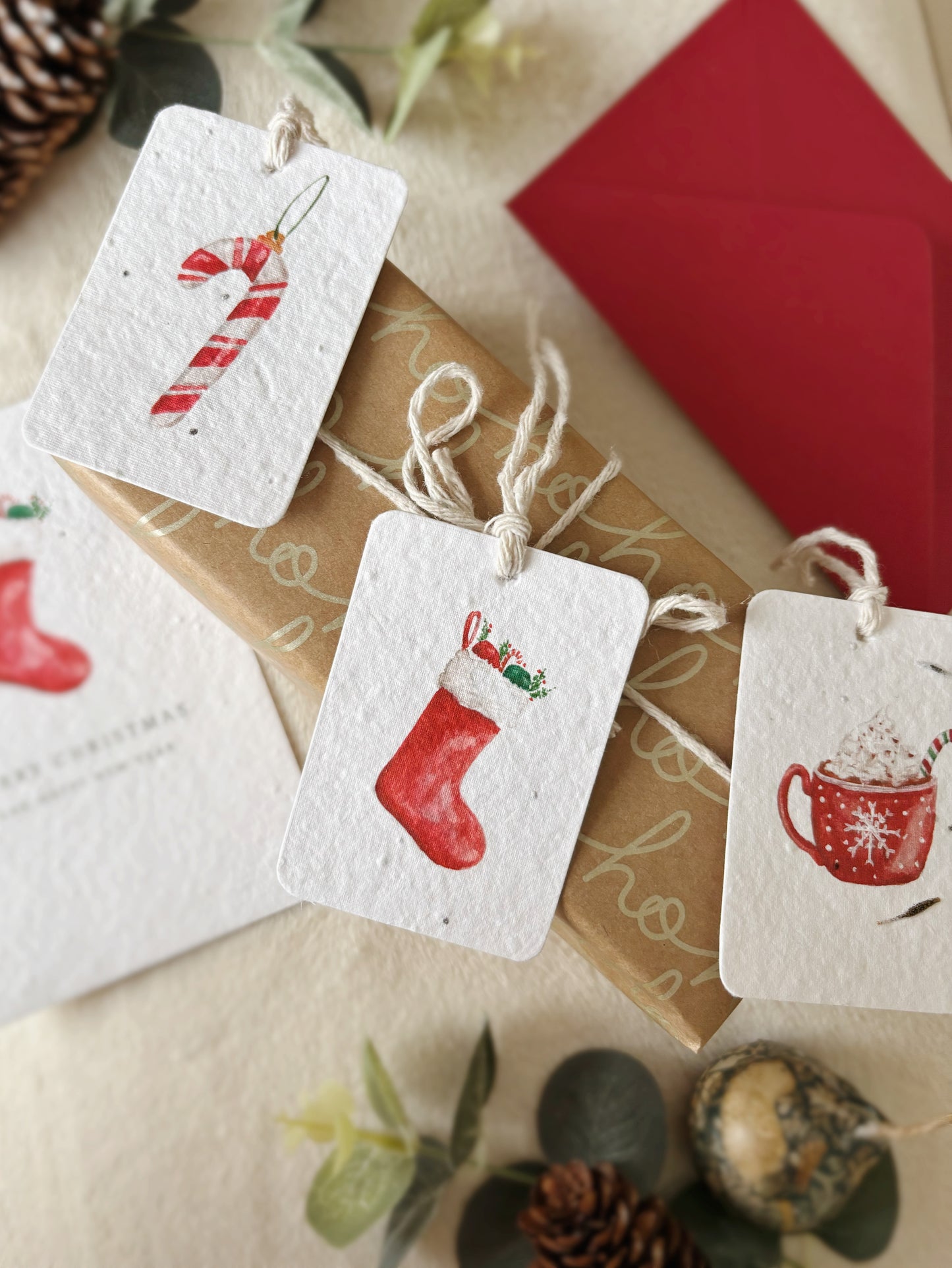 Plantable Christmas Gift Tags | Wildflower Seed