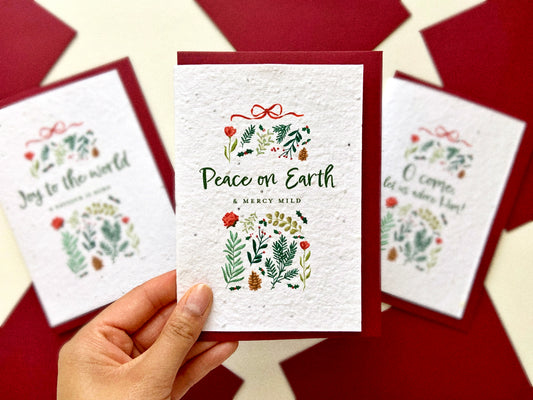 Peace On Earth | Wildflower Seed Plantable Card