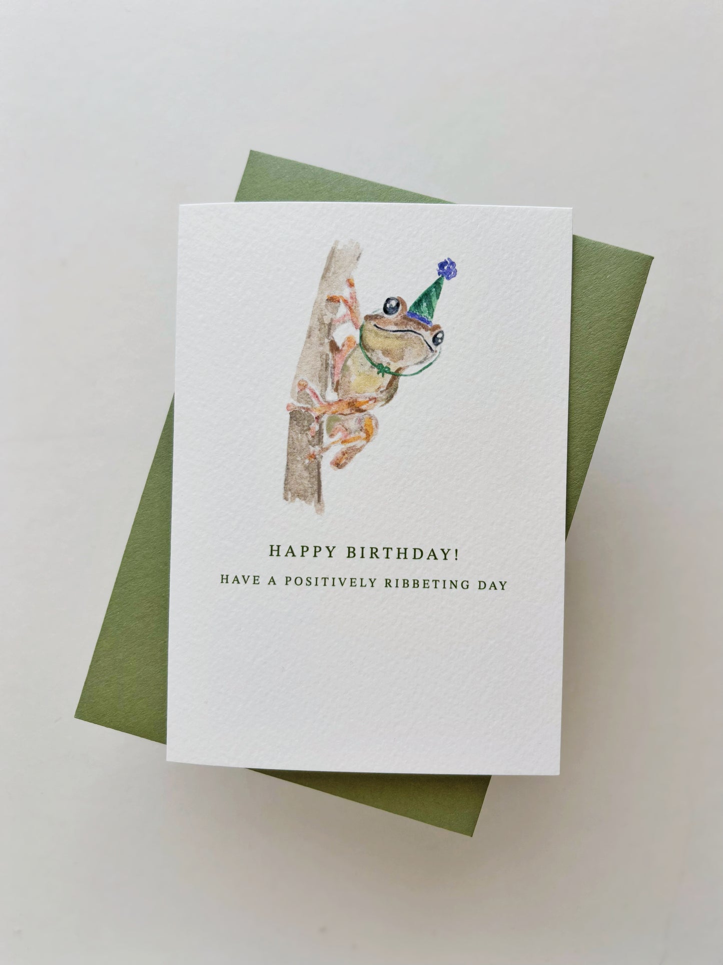 Positively Ribbeting Birthday Card