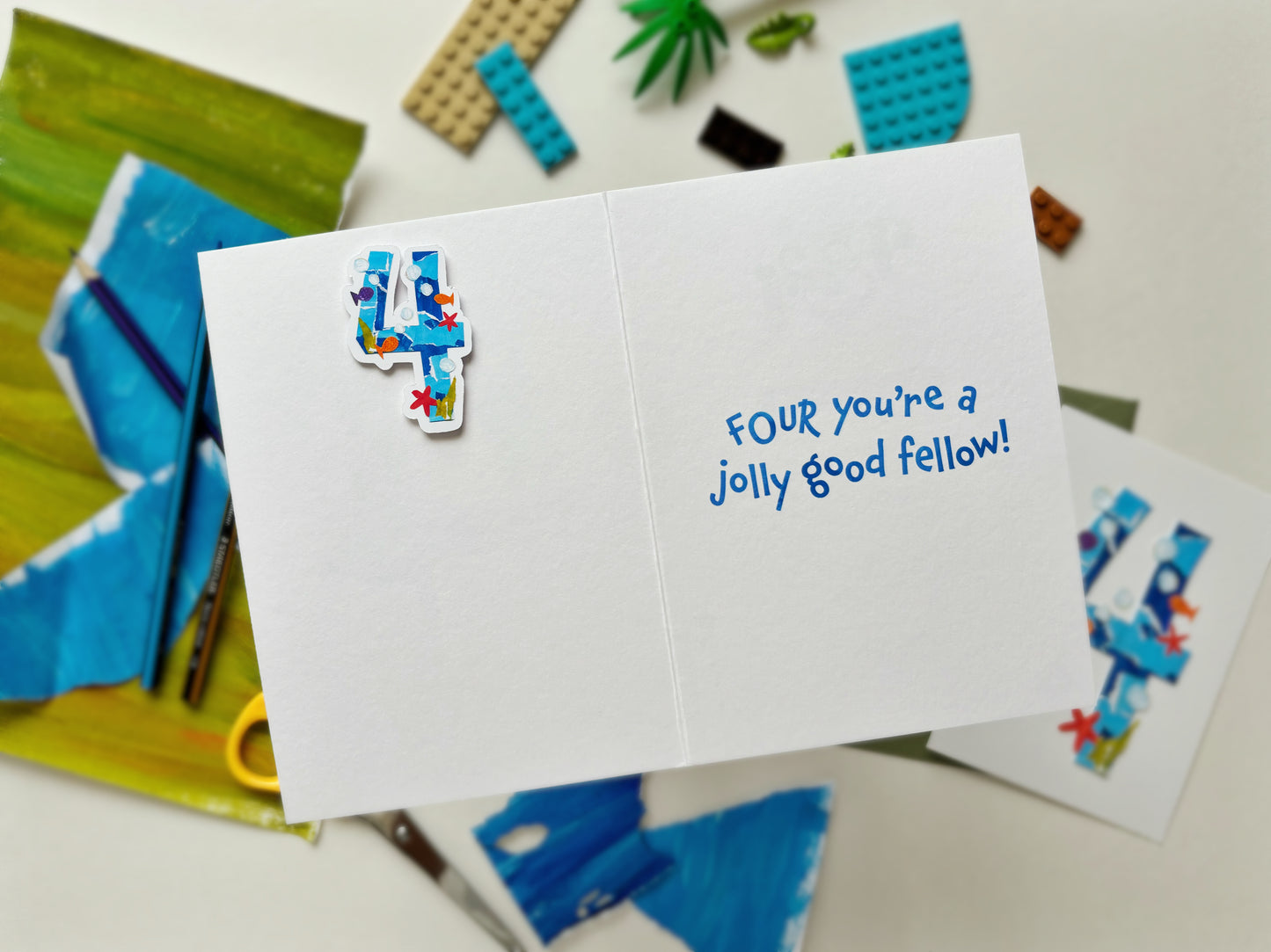 4th Birthday Card | Four You’re a Jolly Good Fellow!