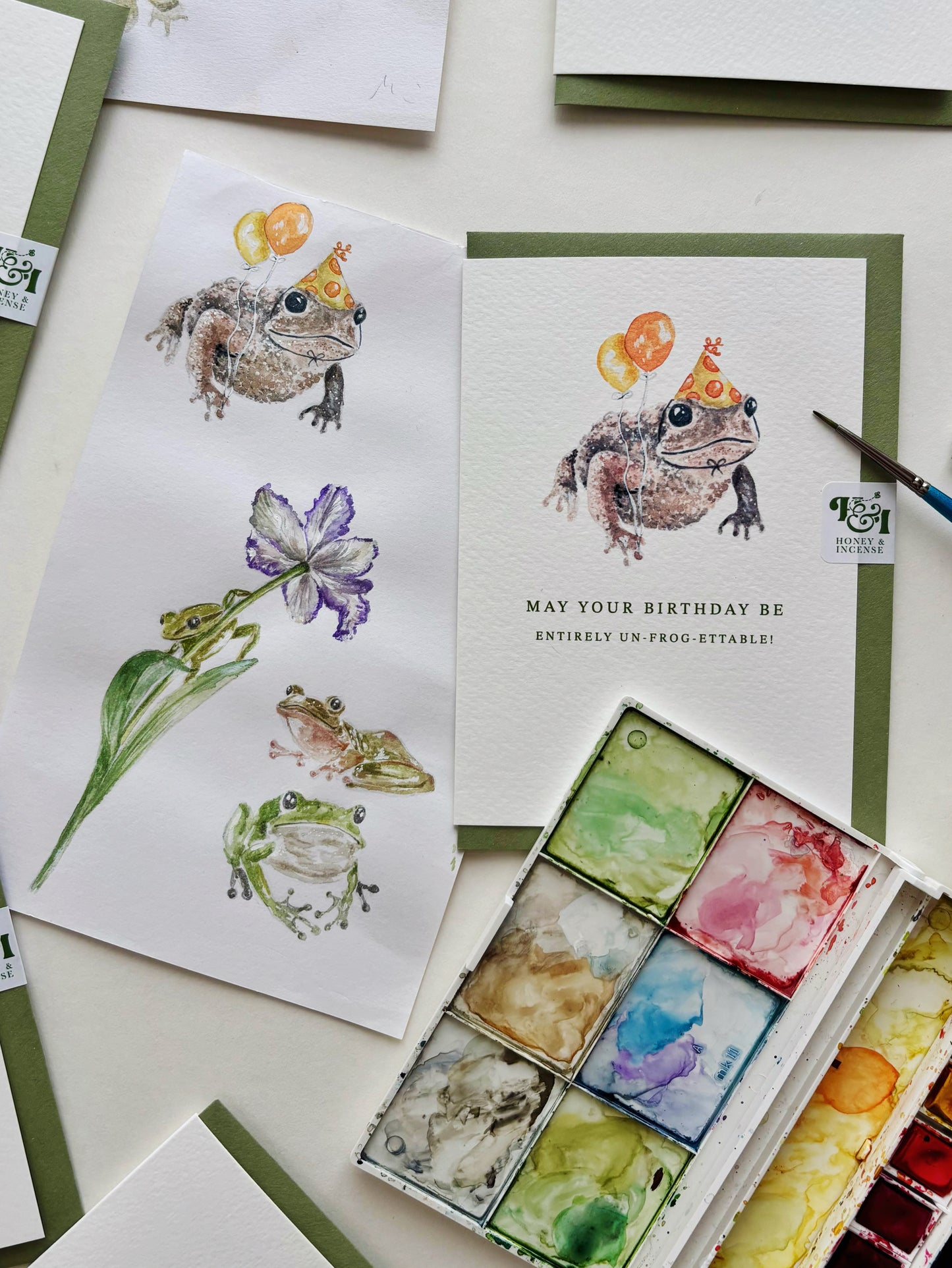Un-frog-ettable Birthday Card