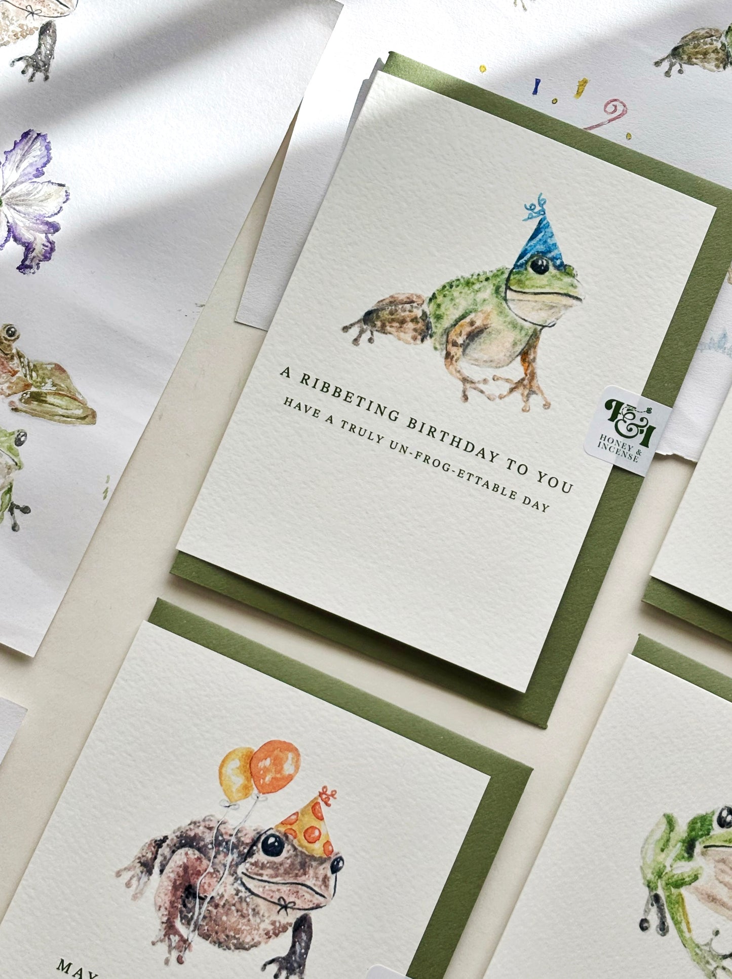 A Ribbeting Birthday Card