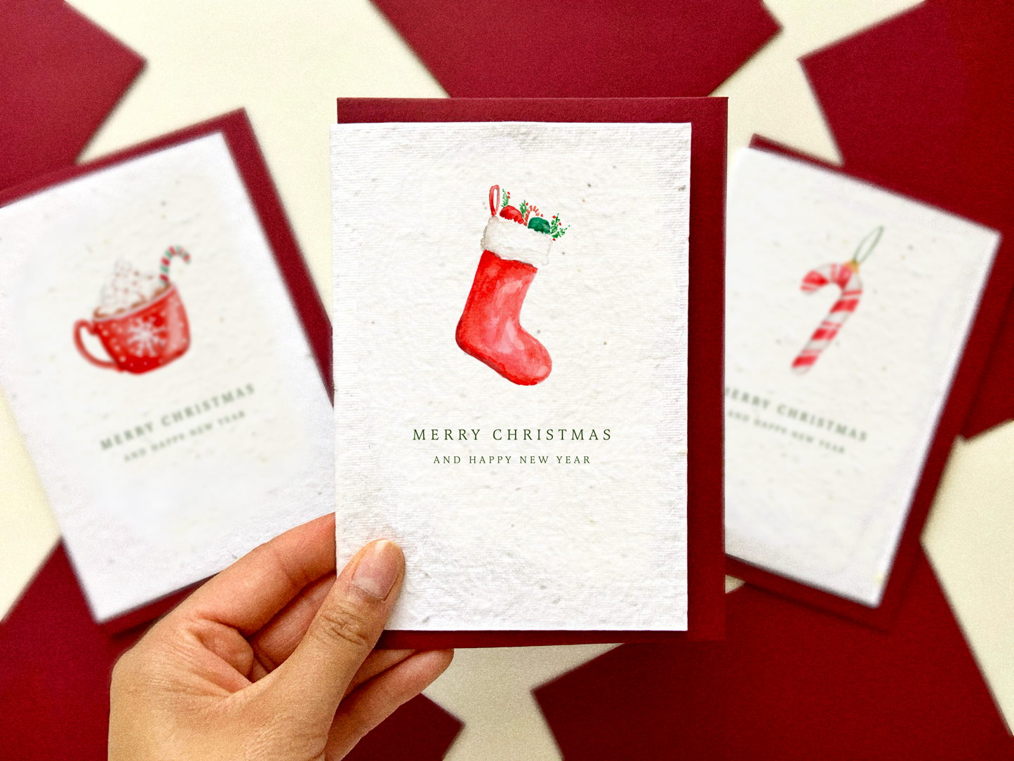 Plantable Christmas Card Pack | Wildflower Seed Plantable Cards