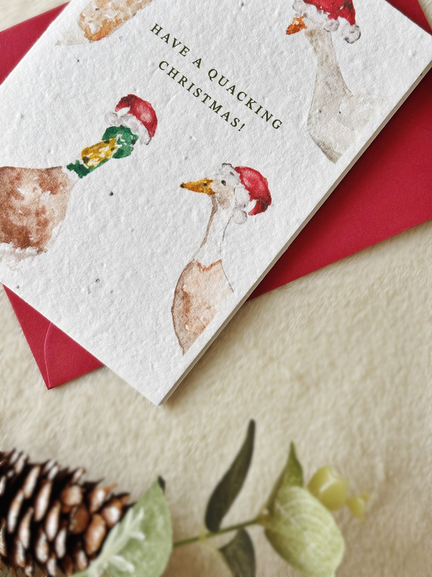 Have a Quacking Christmas! | Wildflower Seed Plantable Card