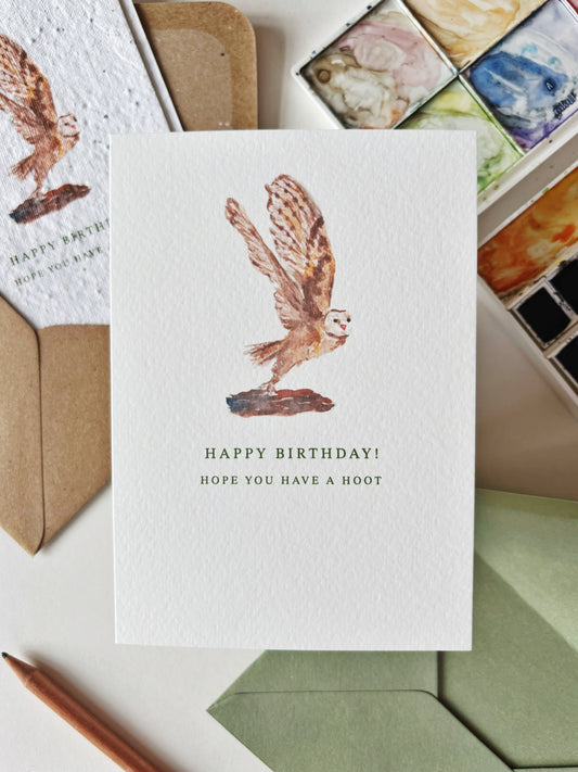 Owl Birthday Card