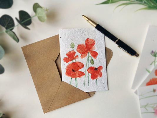 Poppies | Wildflower Seed Plantable Card