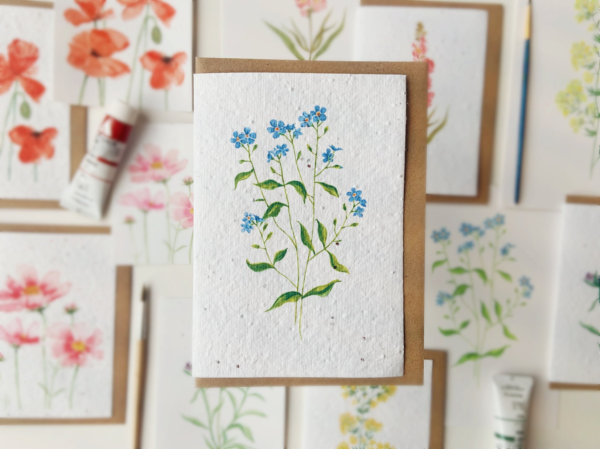 forget me not plantable wildflower card