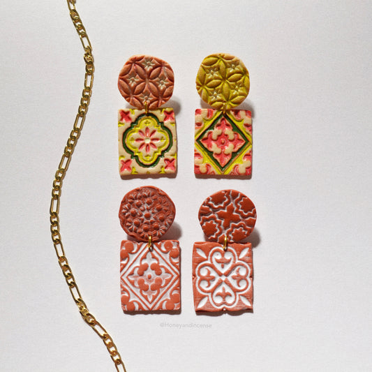 Moroccan Tile Earrings