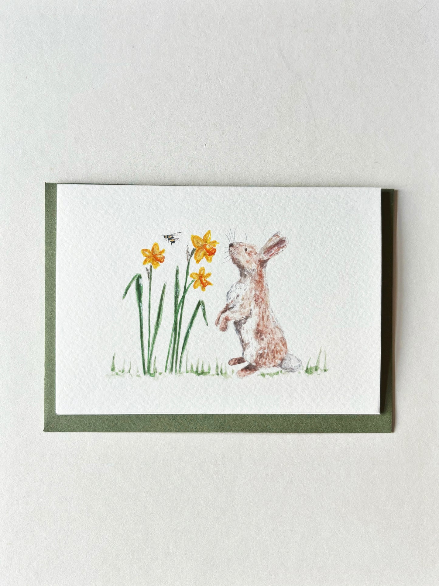 Bunny & Daffodil Card