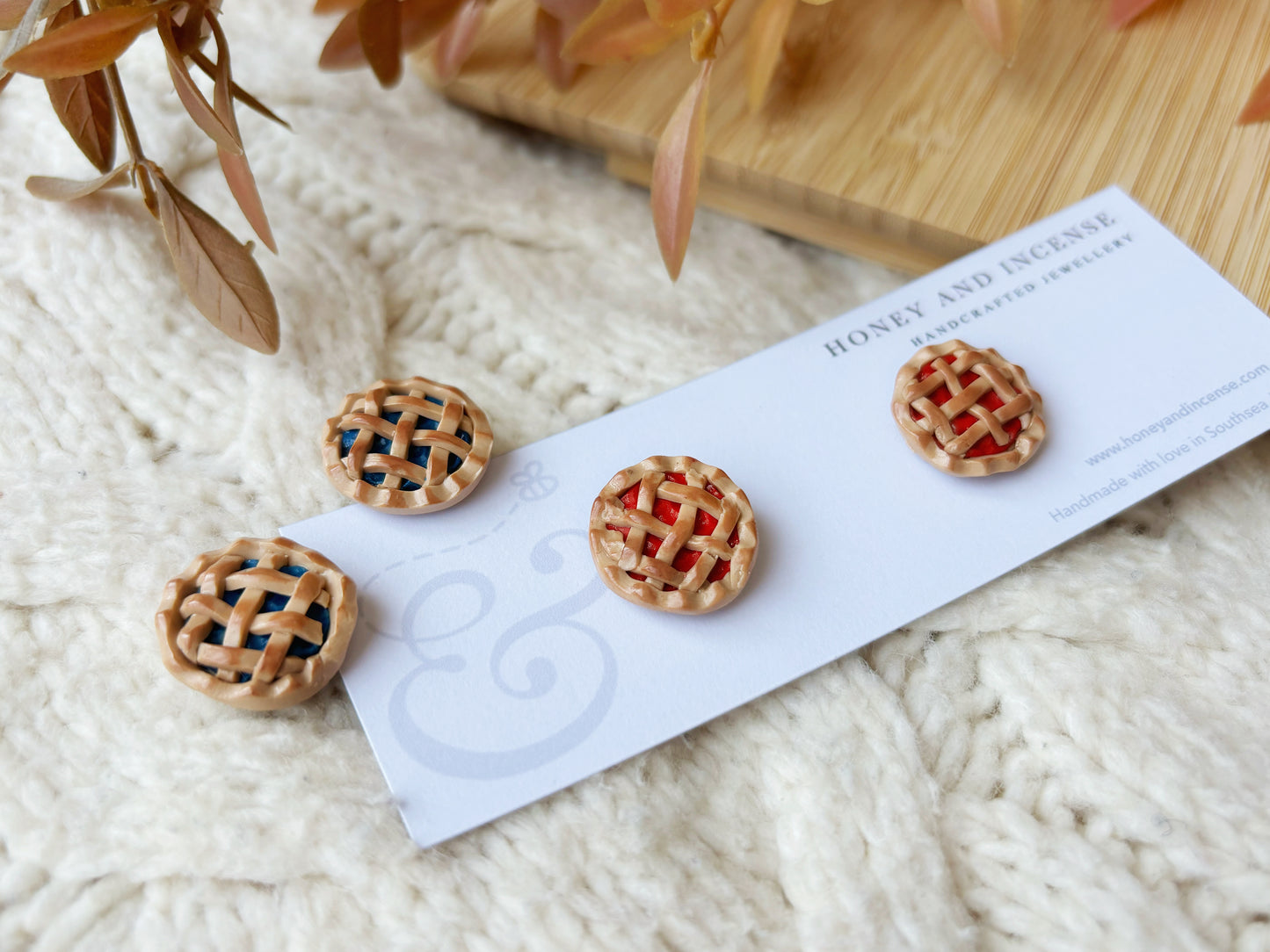 Blueberry & Cherry Whole Pie Studs