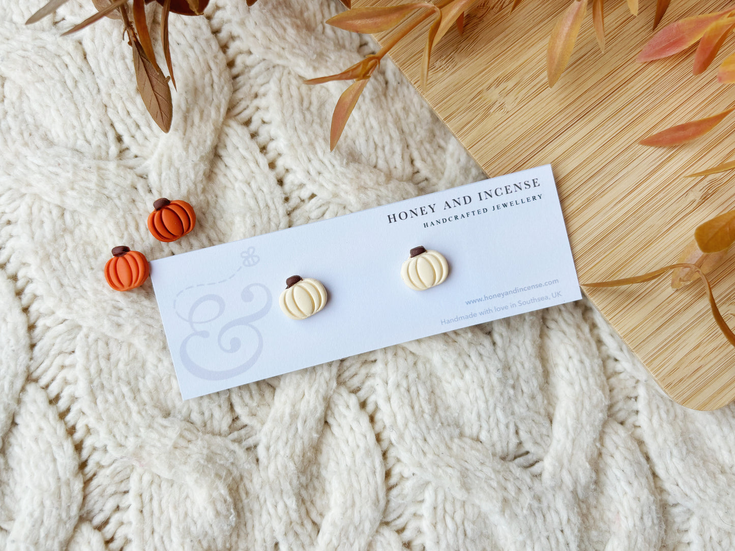 Mini Pumpkin Studs