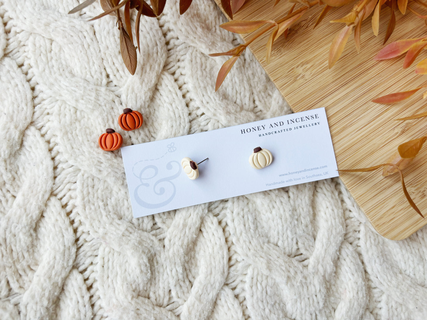 Mini Pumpkin Studs