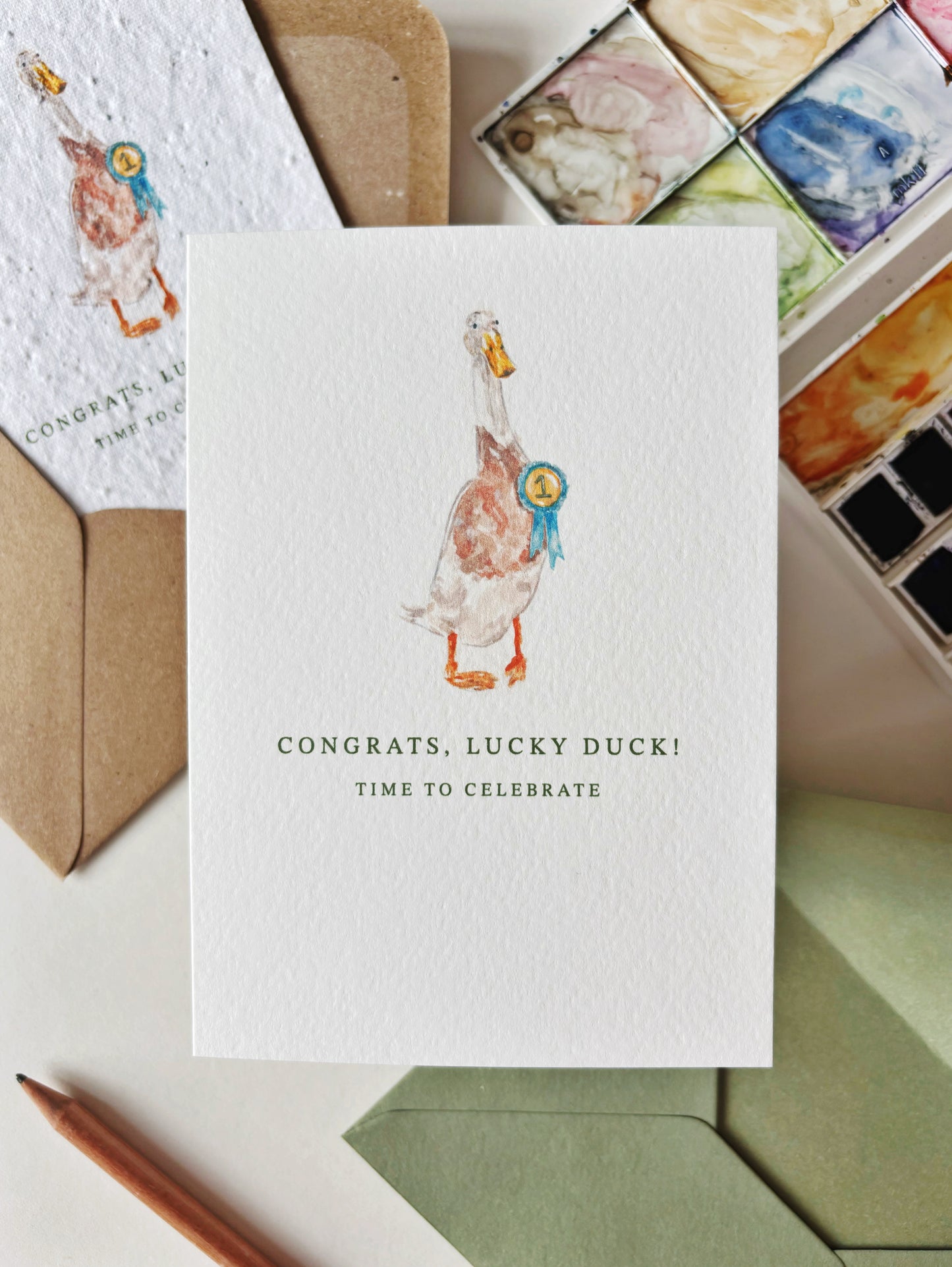 Congrats Lucky Duck Card
