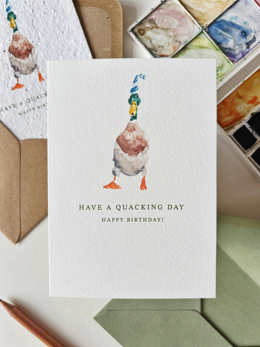 Quacking Birthday Card