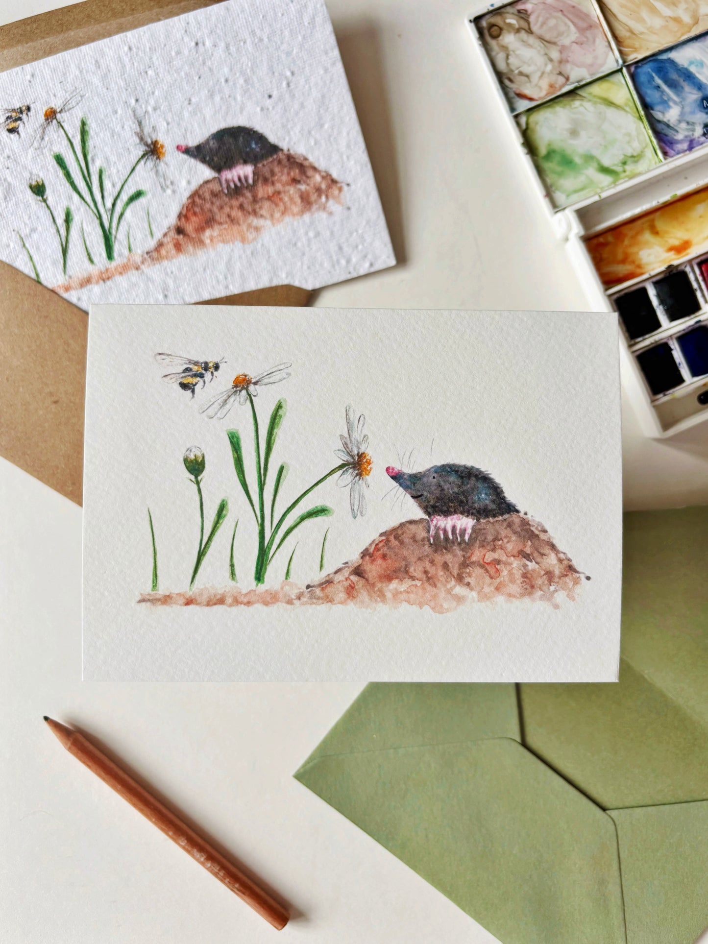 Mole & Daisy Card