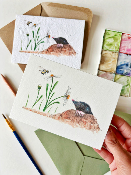 Mole & Daisy Card